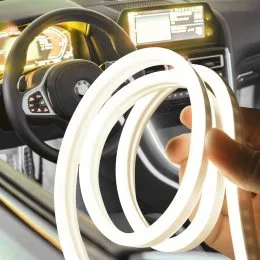 LED Підсвічування для салону автомобіля Car Cold Light Line 4 м EL-1302-4M Жовтий (237)