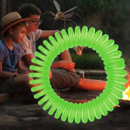 Антимоскитный силиконовый браслет от комаров и насекомых с капсулой Ball Зеленый (626)