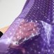 Силиконовая шторка для ванной и душа с 3д эффектом 180х180 см Фиолетовая