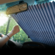 Солнцезащитные шторка-жалюзи на присосках на лобовое стекло в машину 130х65 см (205)