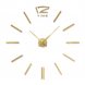Настінні самоклеючі кварцові 3д годинник ZH003 без цифр DIY Clock Золоті