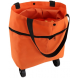 Хозяйственная складная сумка-трансформер для покупок на колесиках Оранжевая (219)
