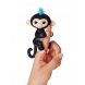 Дитяча інтерактивна іграшка мавпочка зі звуковими ефектами Fingerlings Чорна