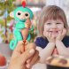 Детская интерактивная игрушка обезьянка со звуковыми эффектами Fingerlings Бирюзовая