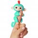 Дитяча інтерактивна іграшка мавпочка зі звуковими ефектами Fingerlings Бірюзова