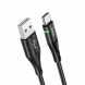 Зарядний кабель для заряджання телефону HOCO U93 Shadow USB-Type-C Чорний (206)