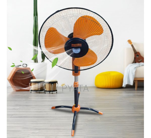 УЦЕНКА! Напольный бытовой вентилятор Changli Crown 1616 40 Вт Черно-оранжевый 