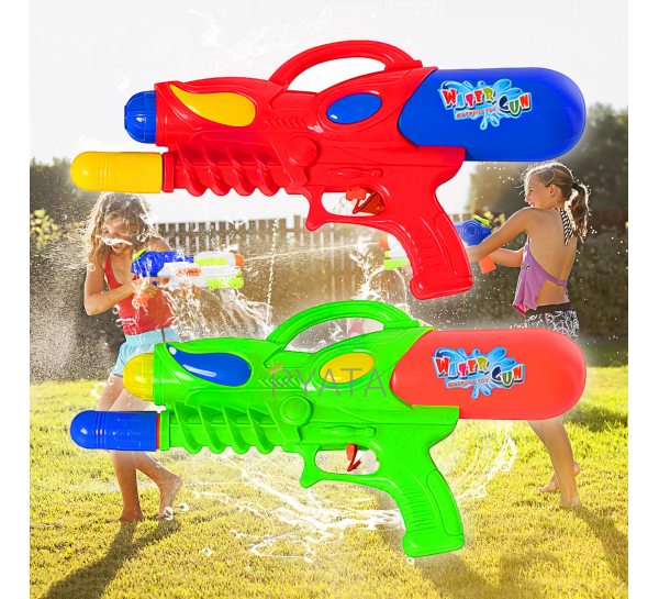 Детский водяной пистолет с насосом и помпой для воды 2168 41*25*7см 2 цвета (KL)