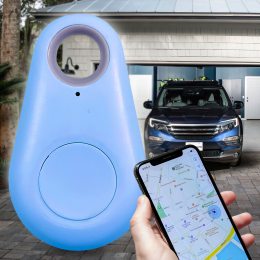 Пошуковий GPS брелок-трекер Itag Bluetooth 4.0 Anti Lost iOS/Android Блакитний
