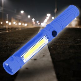 Ручний портативний світлодіодний ліхтарик LED Working Light COB 1 Синій