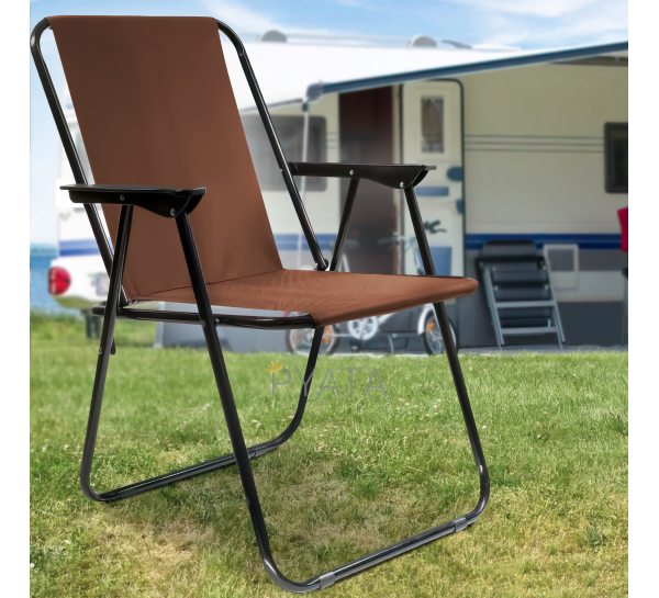 Розкладне туристичне крісло для пікніка та риболовлі Коричневе (205)