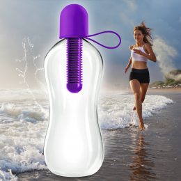 Спортивная бутылка для питьевой воды с фильтром для воды BOTTLE 550мл Фиолетовая (205)