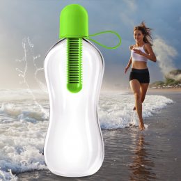 Спортивная бутылка для питьевой воды с фильтром для воды BOTTLE 550мл Зеленая (205)