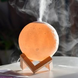 Настольный ночник-увлажнитель 2в1 Луна 3D Moon Light 13 см (HA-178)