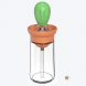 Скляна ємність-пляшечка диспенсер для олії з силіконовою щіткою 180мл Зелена (205)