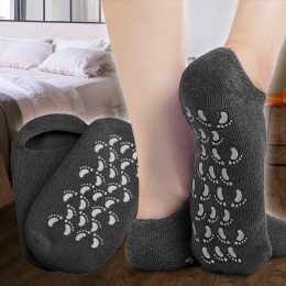 Увлажняющие гелевые косметические носочки для педикюра Spa Gel Socks Черные (205)