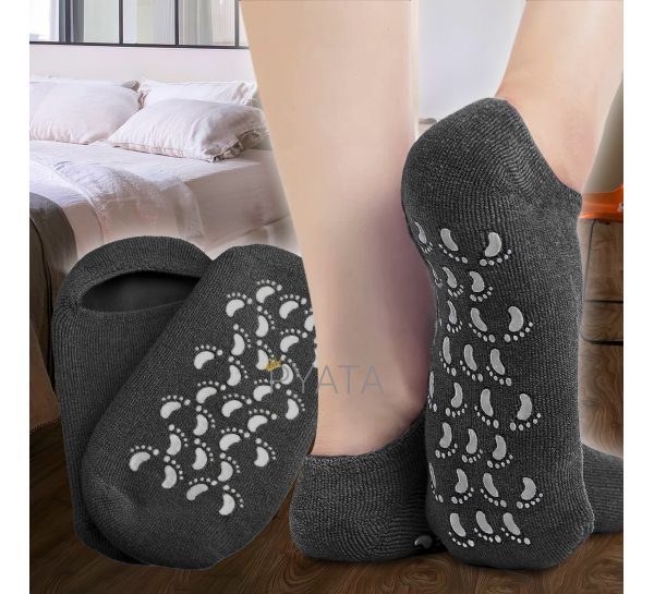 Зволожуючі гелеві косметичні шкарпетки для педикюру Spa Gel Socks Чорні (205)