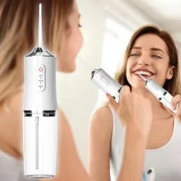 Портативний USB іригатор для ротової порожнини Portable Oral Irrigator 230 мл Білий (211)