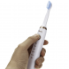 Электрическая аккумуляторная массажная зубная щетка с 2 насадками Shuke Белая (B)