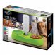 Пластиковая двойная миска для собак и кошек с поилкой Pet Feeder Зеленая (509)