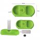 Пластиковая двойная миска для собак и кошек с поилкой Pet Feeder Зеленая (509)