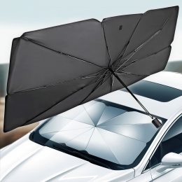 Захисний автомобільний сонцезахисний парасольку на лобове скло 79x145 см (205)