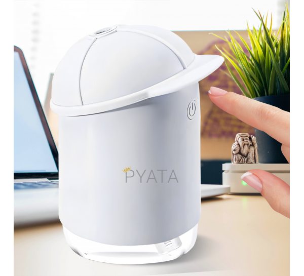 Ультразвуковой настольный мини-увлажнитель воздуха  Funny Hat Car Humidifier EL-544-5-1 200ml Белый (237)