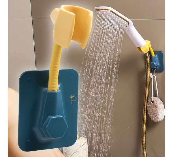 Настінний тримач-кронштейн на стіну для душу Shower Holder Синій з жовтим