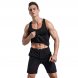 Мужская моделирующая тренировочная майка-жилет для бега и тренировок с парниковым эффектом для похудения на молнии Zipper Vest L (205) (B)