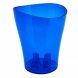 Прозорий вазон-склянка для квітів "Ніка" 16х19см Синій (2469)