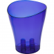 Прозорий вазон-склянка для квітів "Ніка" 16х19см Синій (2469)