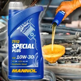 Моторное масло для дизельных и бензиновых генераторов Mannol 7512 Special plus SEA 10W-30 1л