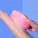 Многофункциональная силиконовая массажная мочалка-массажер для душа и ванной Bubble Bath Brush Розовый