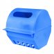Настінний пластиковий утримувач для туалетного паперу із кришкою Синій (DRK)