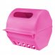 Настенный пластиковый держатель для туалетной бумаги с крышкой Розовый (DRK)