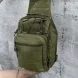 Нагрудна сумка через плече однолямковий рюкзак 6 л 28х18х13 см Molle Tactical Sling Bag Хакі (205)
