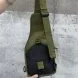 Нагрудна сумка через плече однолямковий рюкзак 6 л 28х18х13 см Molle Tactical Sling Bag Хакі (205)
