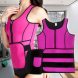 Женская спортивная утягивающая майка-жилет с эффектом сауны для похудения 2в1 Mungl Shuper Розовый XL