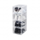 Прозрачный кейс-коробка для хранения обуви 1Pack со складной системой на магнитах 34,6х26,5х18,5 см B12-01 Прозрачный
