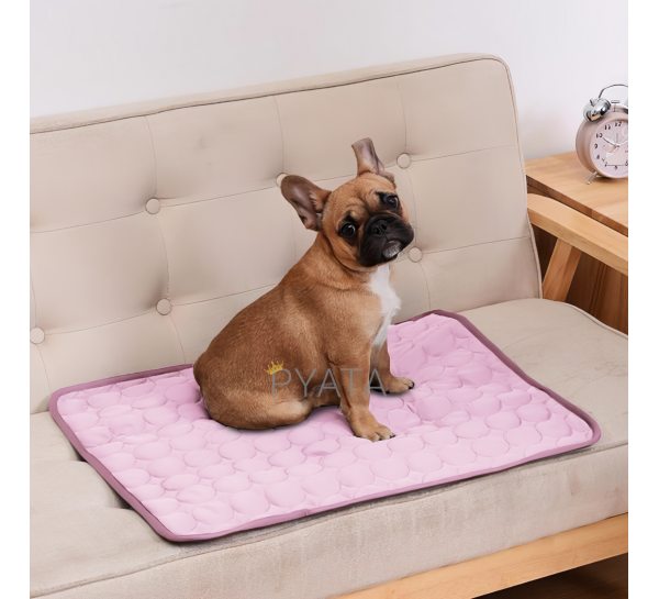 Дышащий коврик-подстилка для собак и кошек пеленки 43х46 см Розовый