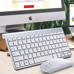 Комплект беспроводная USB мышь+клавиатура для планшета, компьютера, ноутбука WEIBO WB-8066 (626)
