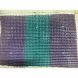 Придверный жесткий резиновый коврик "Травка"  54х36х10 6 секций Фиолетово-голубой (DRK)