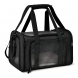 Тканинна сумка-перенесення з вікном для тварин (кішок, собак, кроликів) з вентиляцією D-10 Чорна