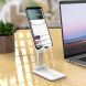 Складной настольный держатель-подставка для телефона на стол Folding Desktop Phone Stand Белый (В)