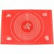 Кондитерський силіконовий килимок для розкочування тіста та випічки 70х70 см EL-1294 Червоний (237)