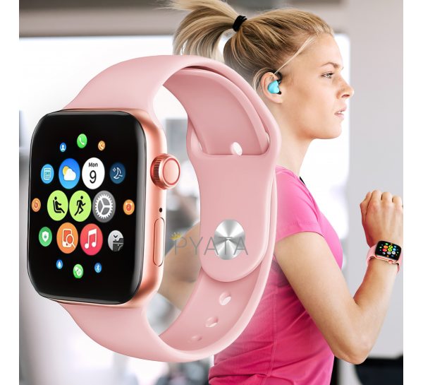 УЦІНКА! Смарт-годинник з функцією прийому та скидання дзвінків Smart Watch T500 Рожевий (626)