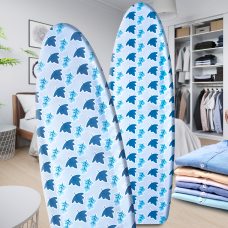 Змінний чохол для дошки для прасування на повсті Laundry S Metallic 110×30см Блакитний (DRK)