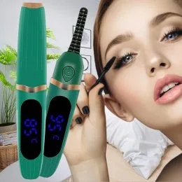 Щипці для завивки вій з підігрівом заряджання через USB EYELASH CURLER XL-271 Зелений