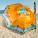 Пляжный зонт с наклонным механизмом 180см  "Пальмы" Оранжевый 