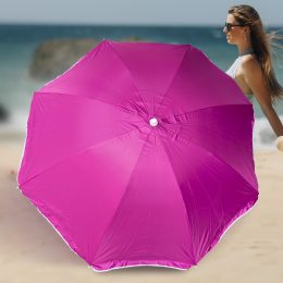 Пляжна парасолька з регулюванням нахилу і напиленням від сонця Mario Umbrella 1,6 м Рожевий